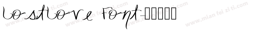 LostLove Font字体转换